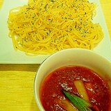 焼き野菜inミートソース★つけスパゲティ